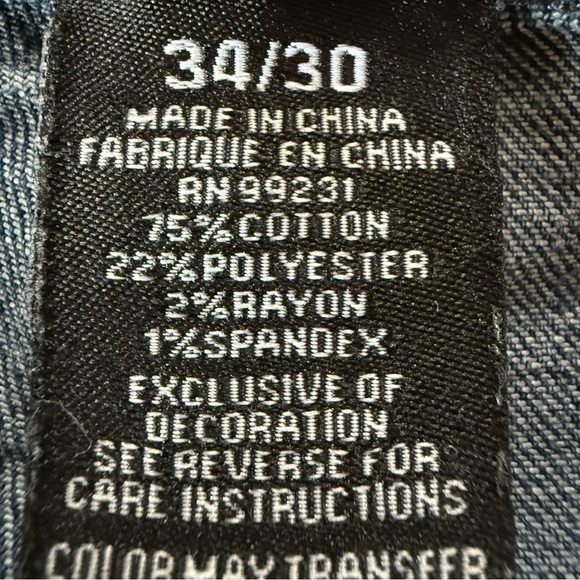 TRUE LUCK 🍀 Men’s Straight Leg Jeans 👖 | Size 34x30 - Picture 7 of 15